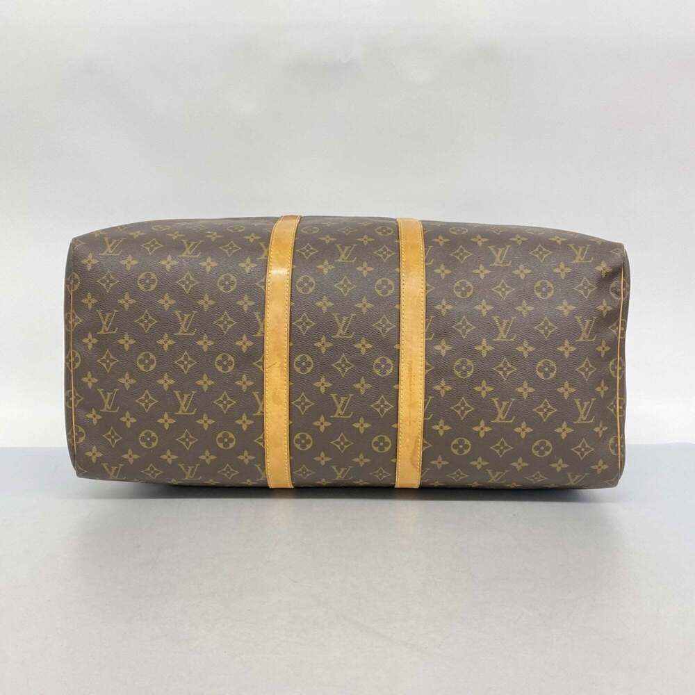 LOUIS VUITTON Brown Monogram Keepall 55 Boston Bag - Picture 3 of 11